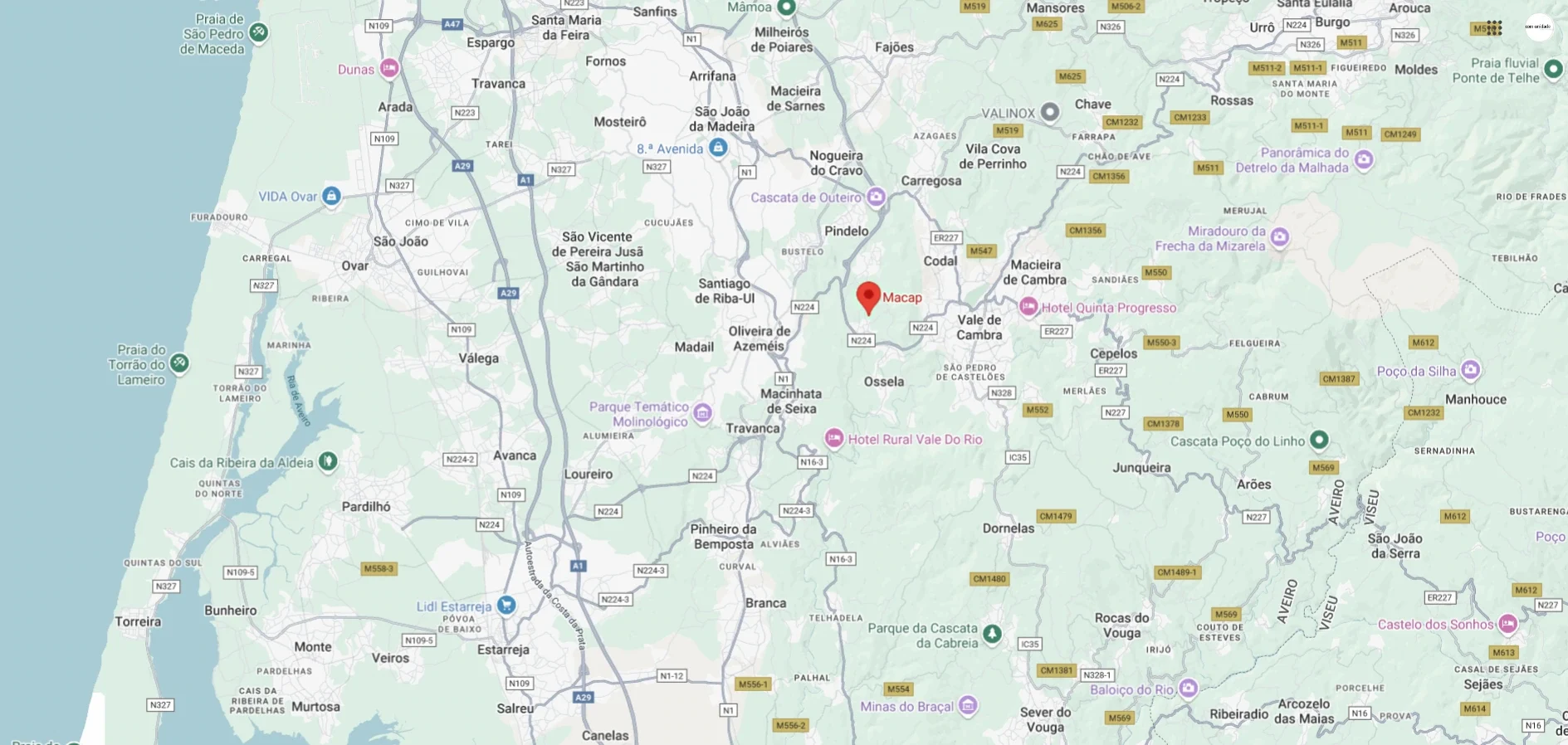 contactos mapa localização